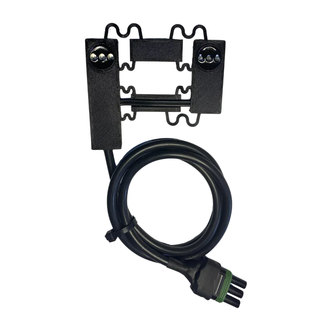 Sensor de semilla de tres LED con cable y conector