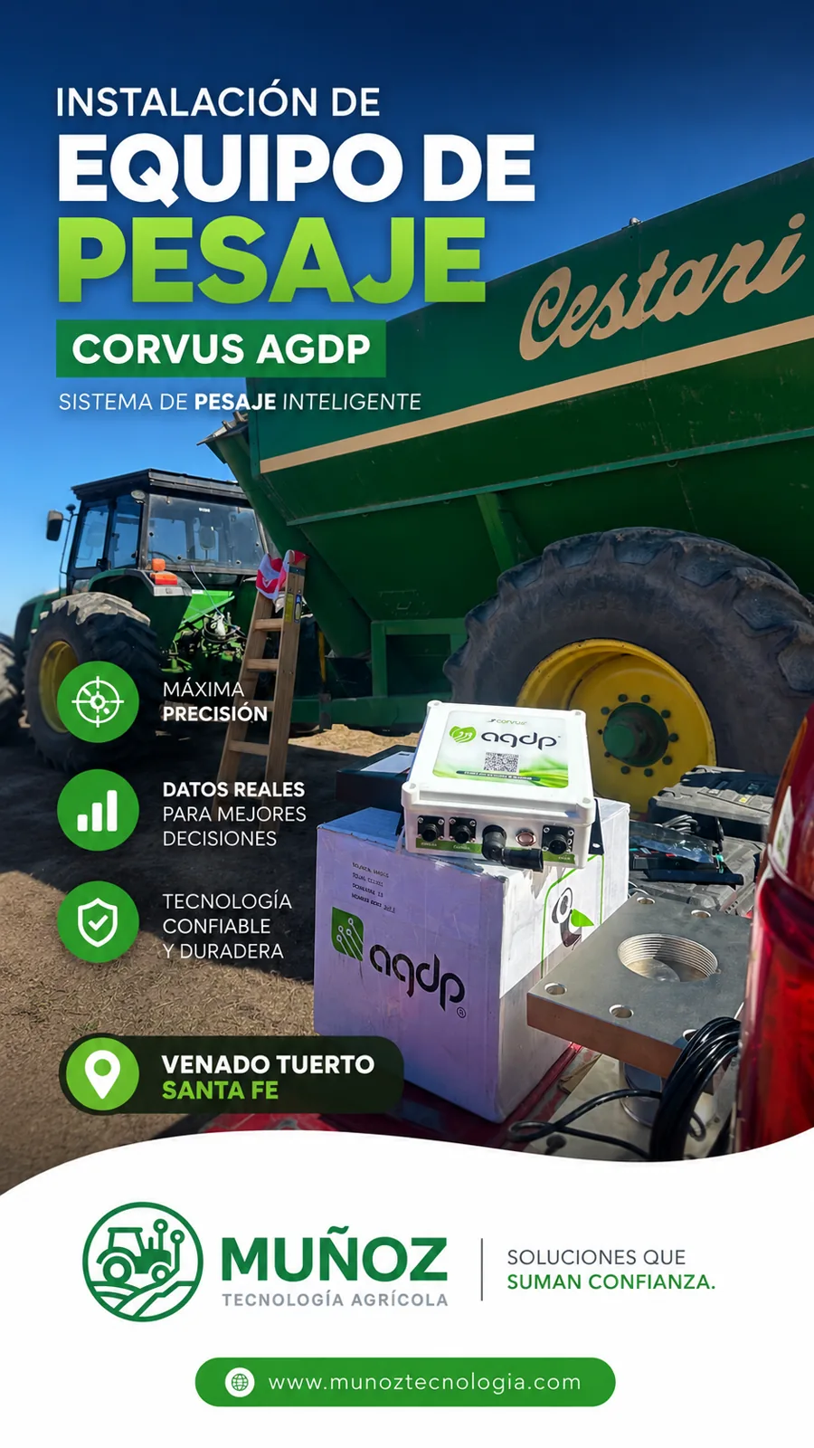 Instalación de pesaje Corvus AGDP